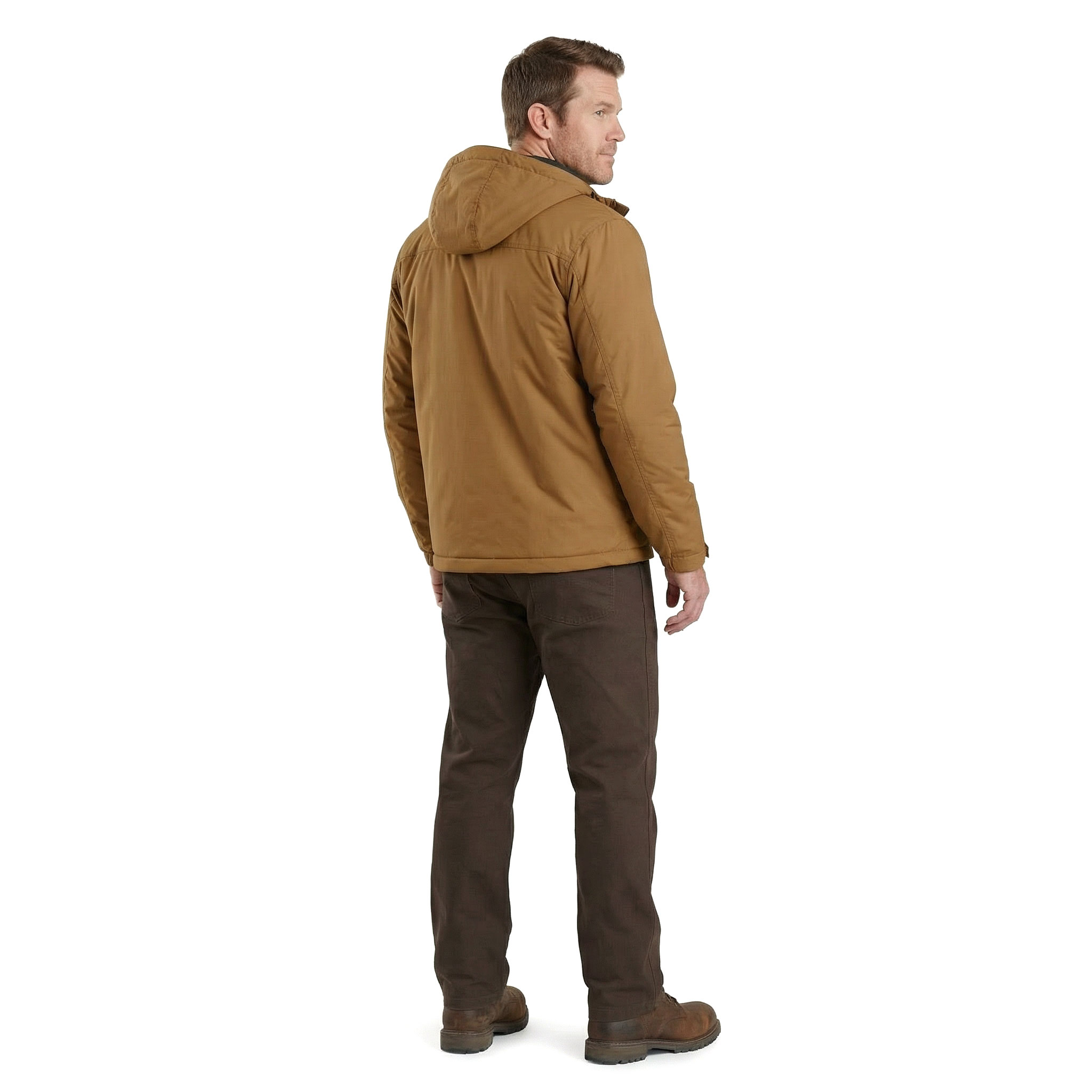 Carhartt Rugged Flex vatteret jakke, Carhartt Brown, large image number 3