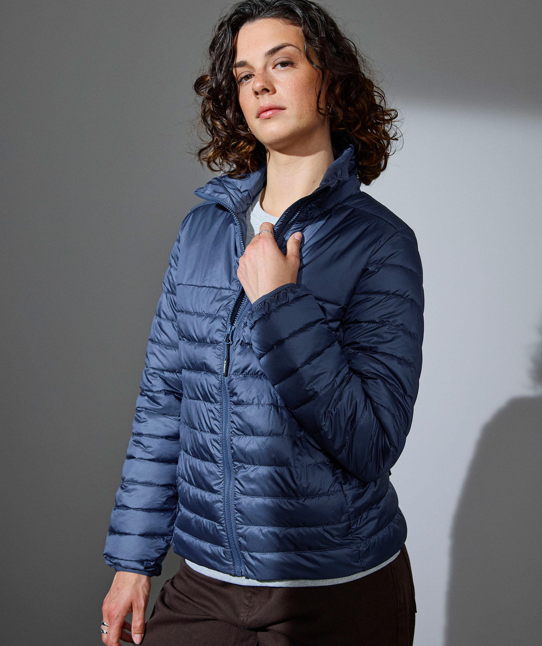 ID vadderad jacka dam, Stormy Blue, large image number 1