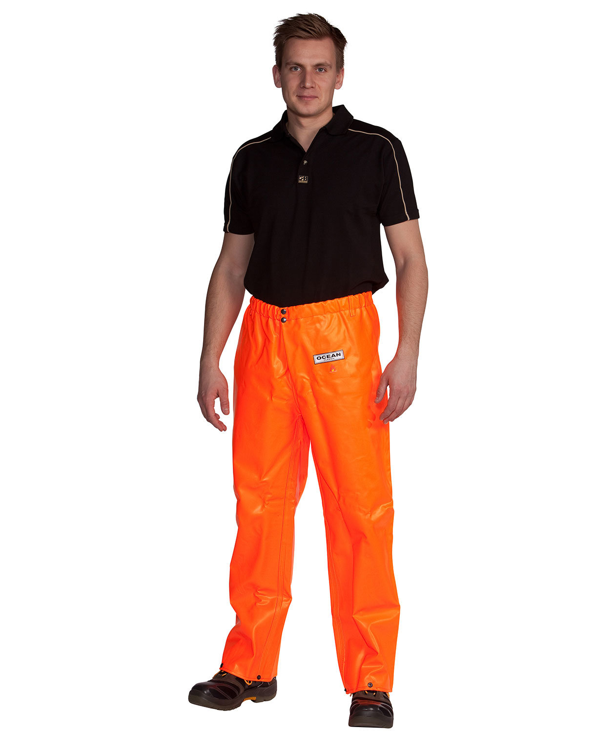 Ocean Offshore Pro FR rain trousers, Orange