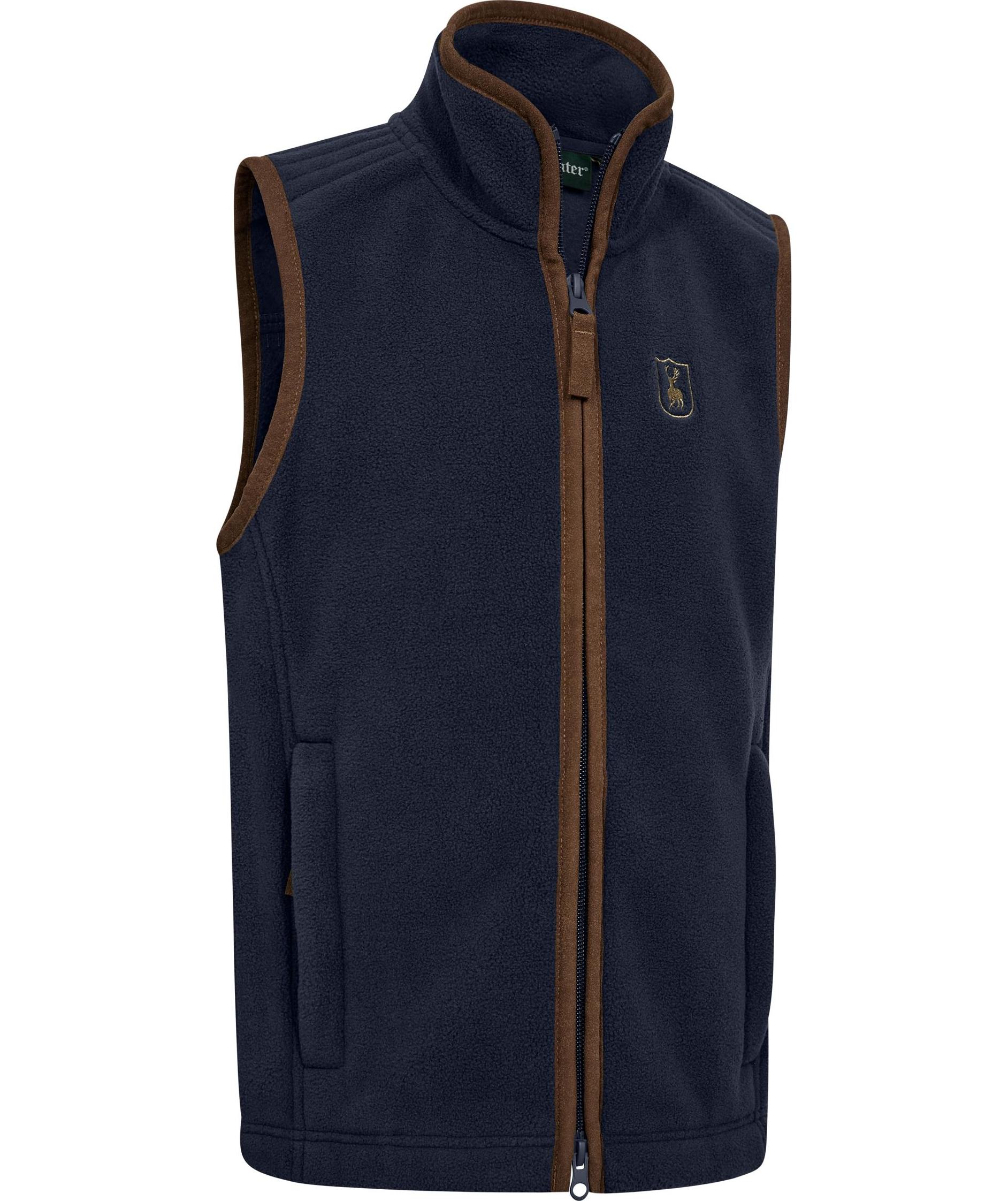 Deerhunter Cumbria fleecevest for barn, Dark blue
