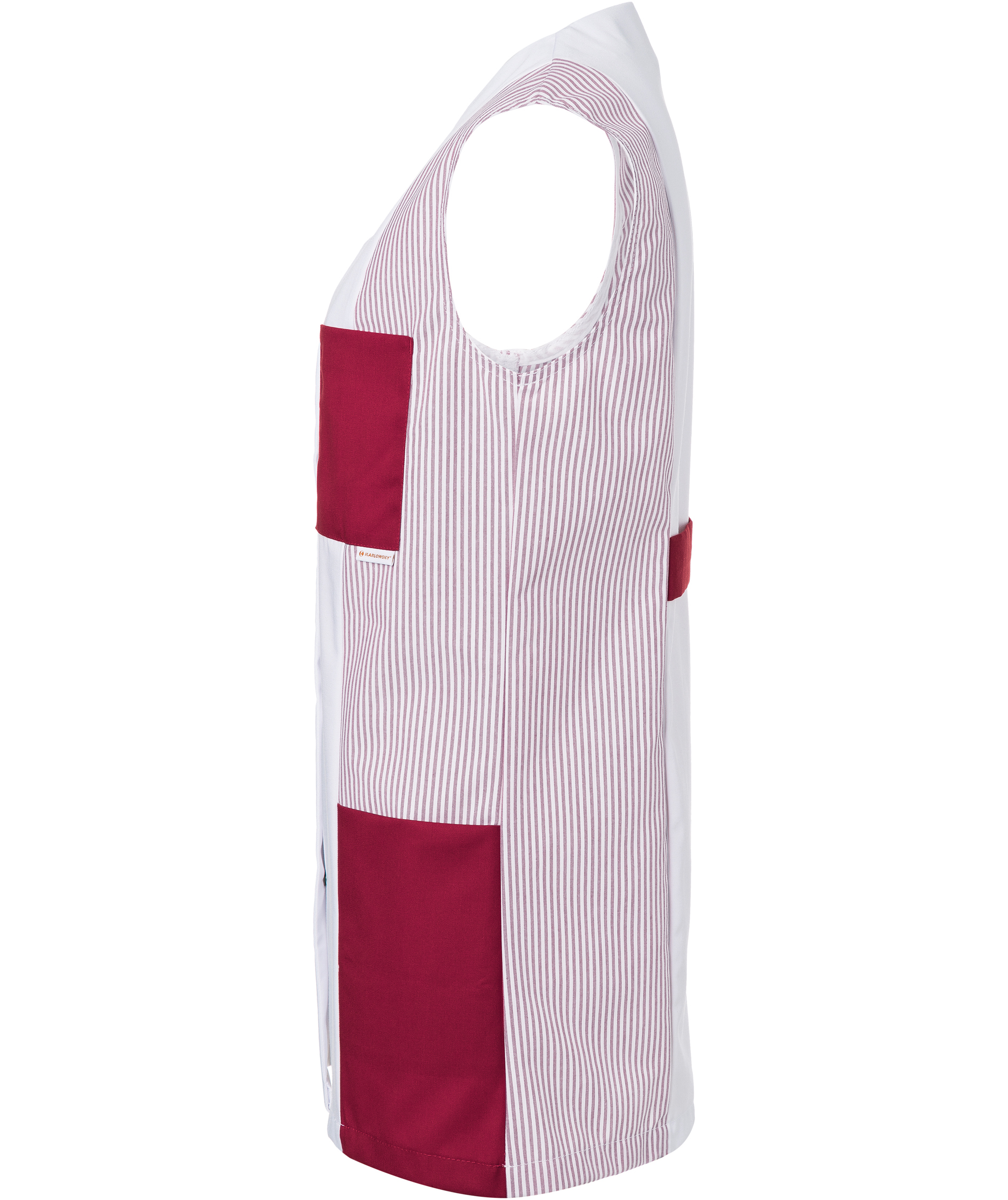 Karlowsky Sabrina Damen-Tunika ohne &Auml;rmel, White/bordeaux, large image number 3