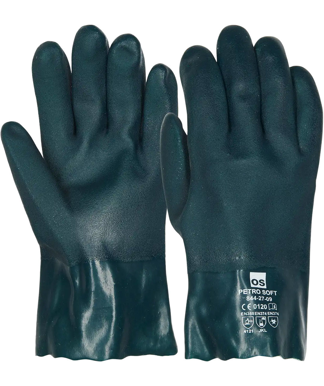 OS Petro Soft arbejdshandsker, Gr&oslash;n, large image number 0