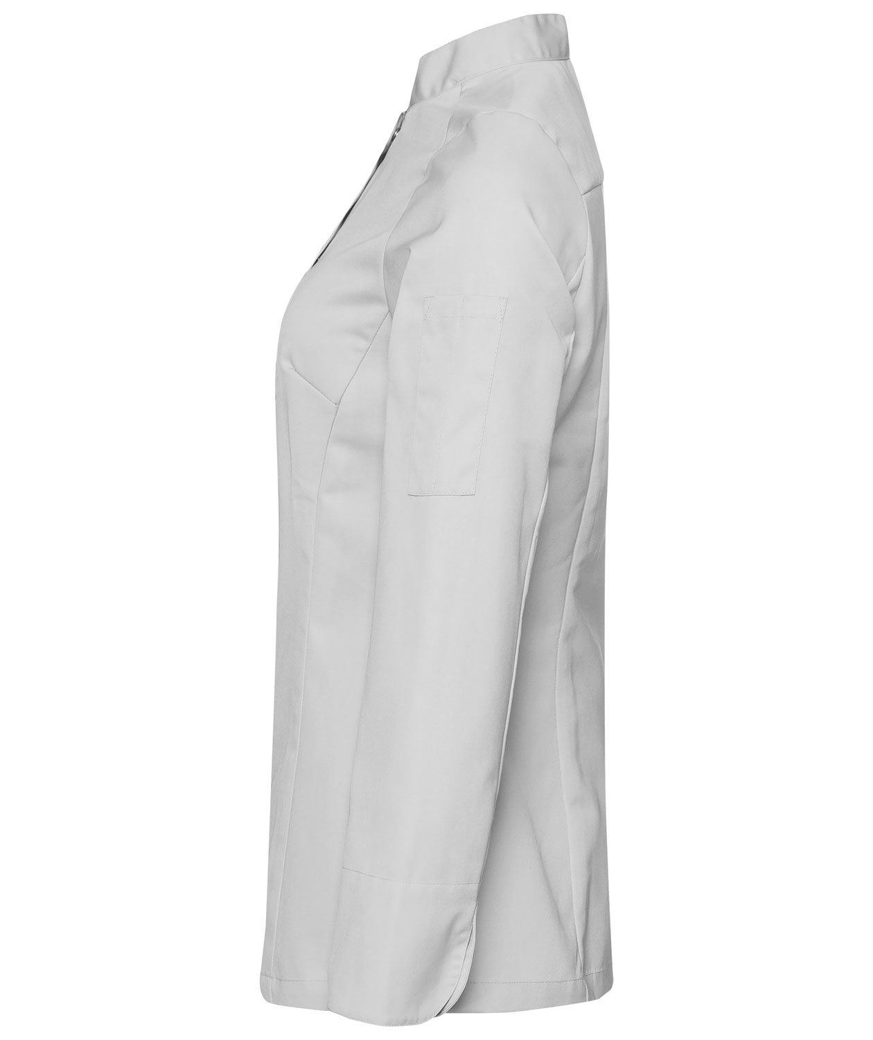 Segers slim fit dame kokkeskjorte, Lysegr&aring;, large image number 3