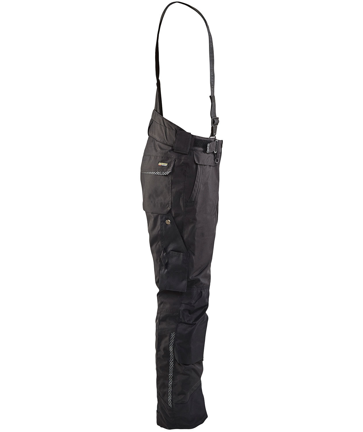 Bl&aring;kl&auml;der vinterbukser m. seler X1810, Sort, large image number 3