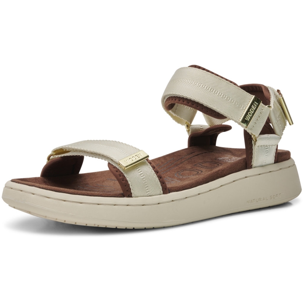 Woden Line women's sandals, Ivory, large image number 3