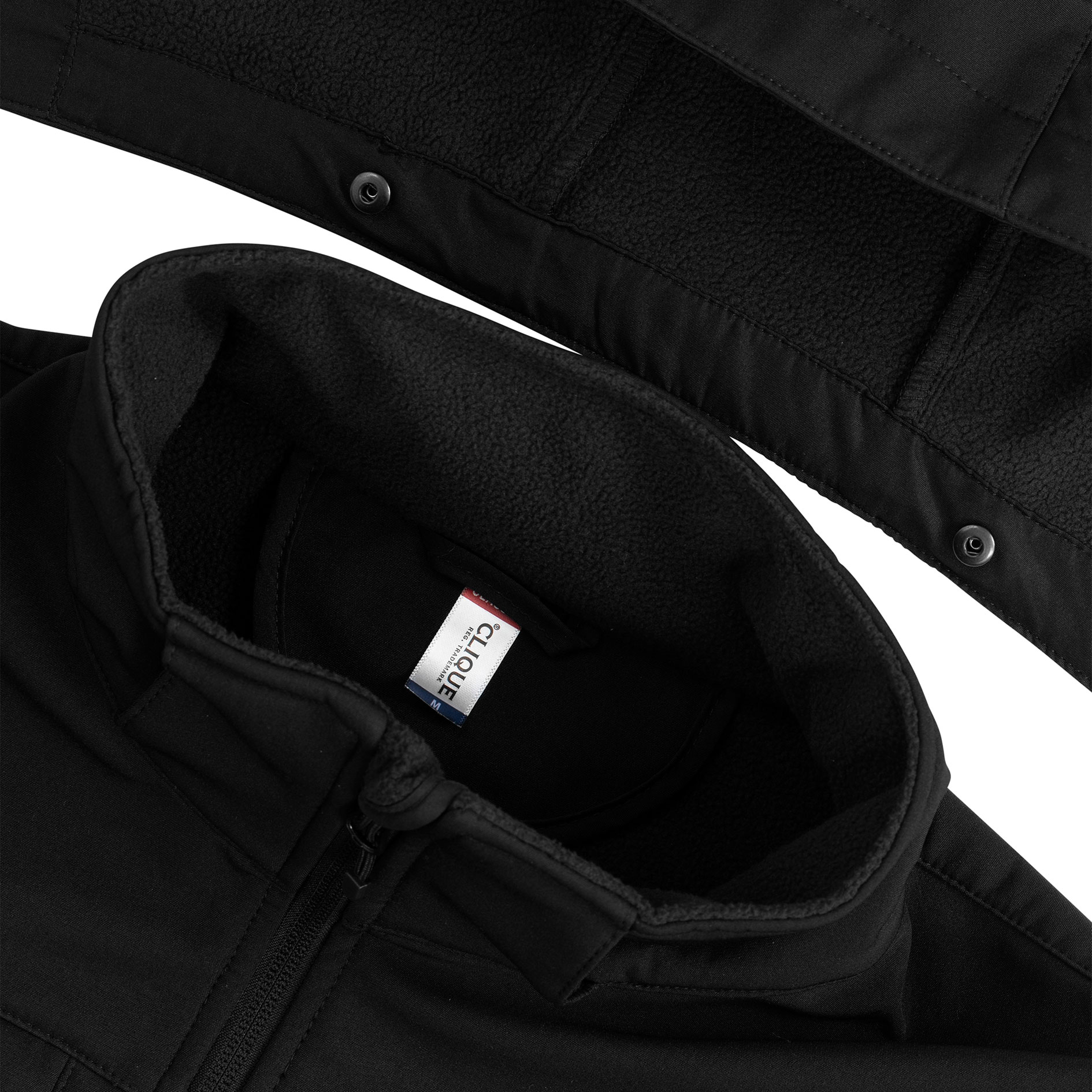 Clique Classic 2-in-1 Softshelljacke, Schwarz, large image number 4