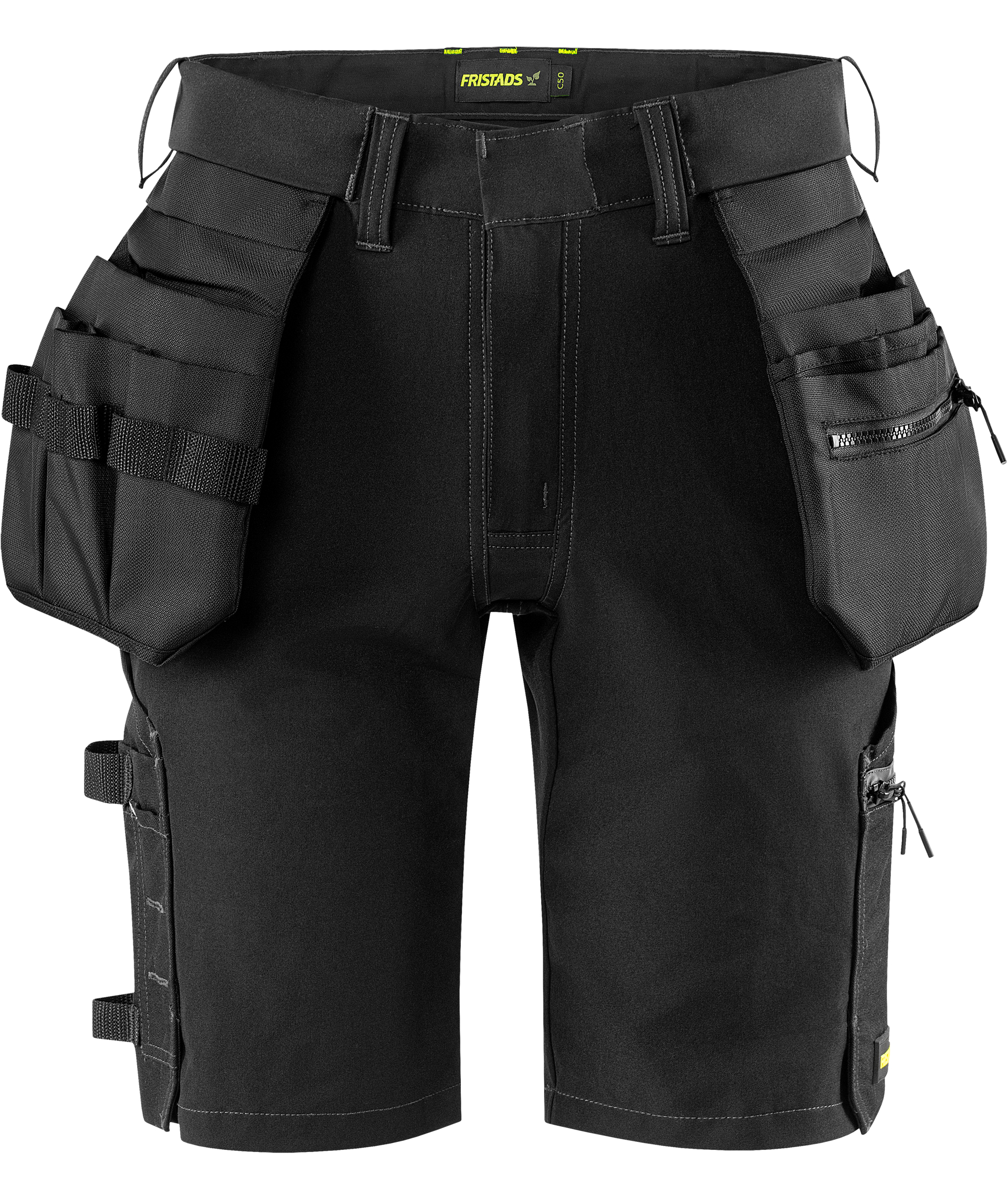 Fristads Flex Shorts 2803 GHST full stretch, Svart, large image number 1