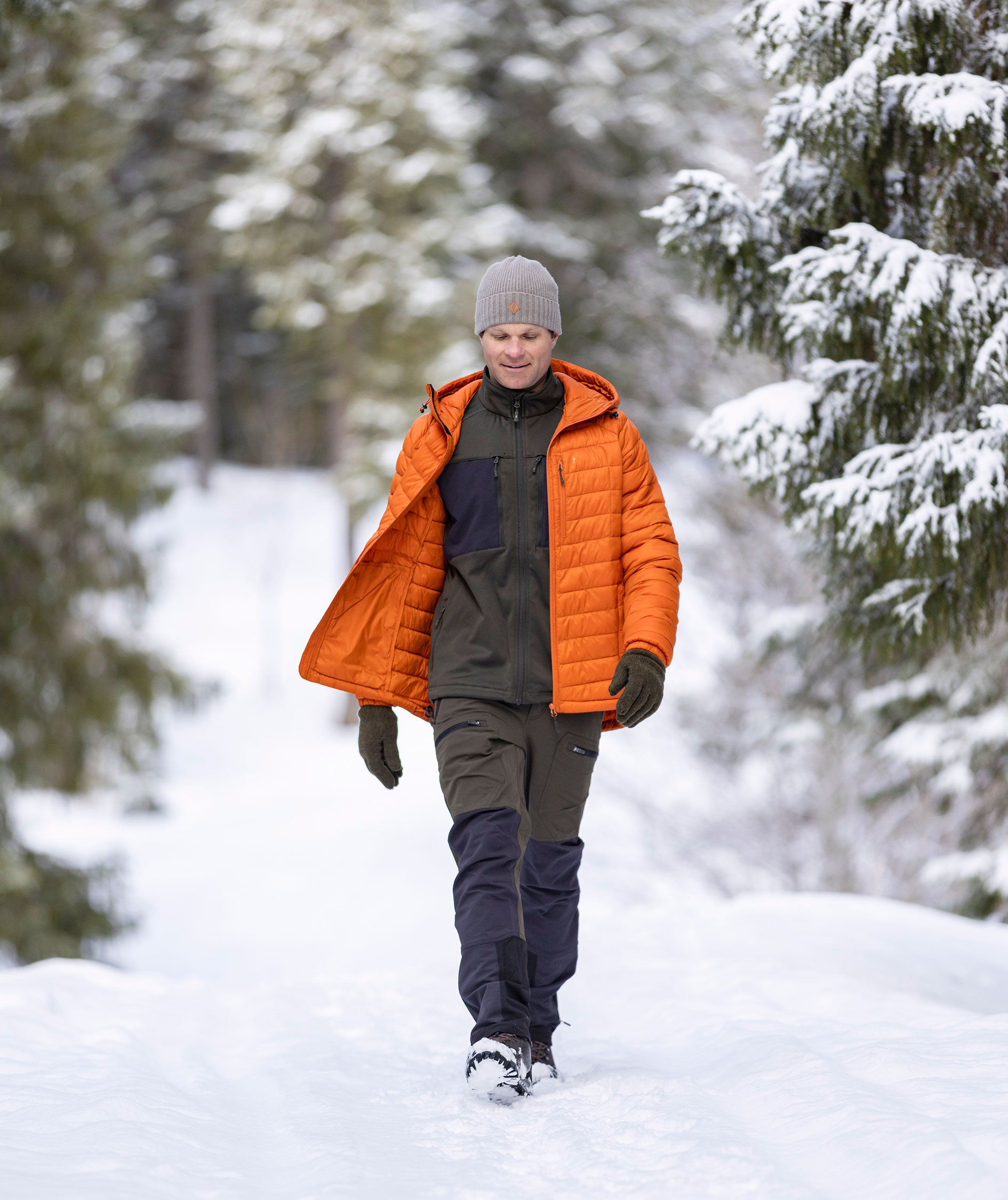 Pinewood&nbsp;Abisko Insulation vatteret jakke, Burned Orange, large image number 11