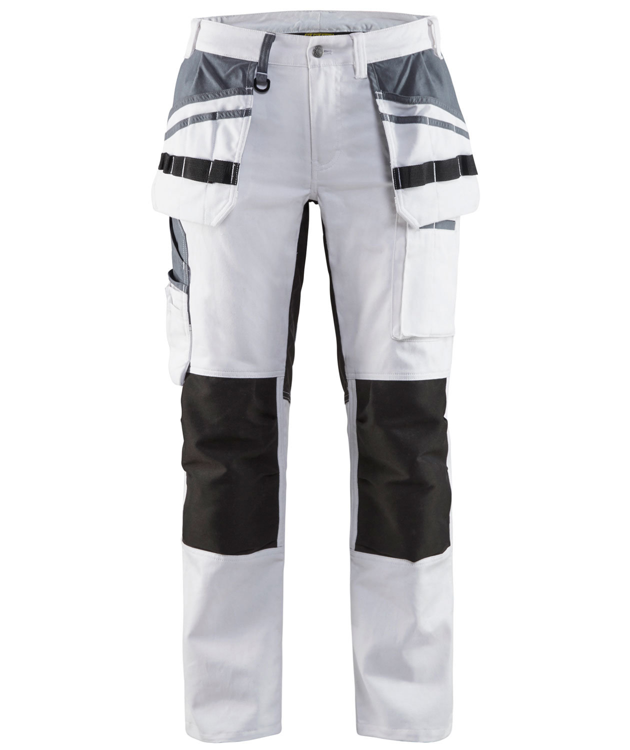 Bl&aring;kl&auml;der hantverksbyxa dam, Vit/Svart