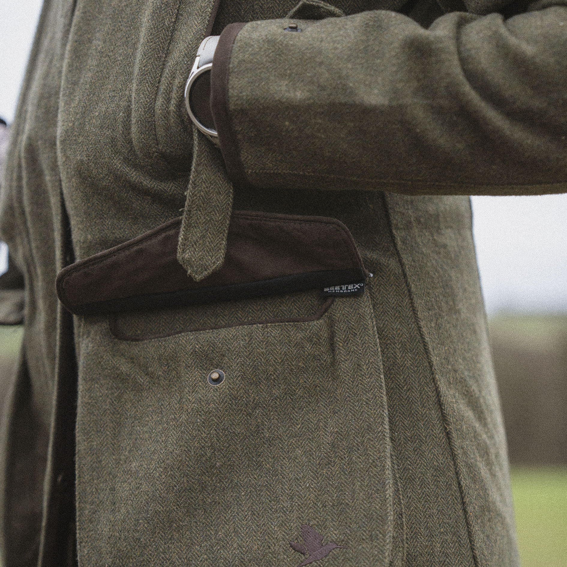 Seeland Hillside Harriet women's parka with wool, Moss green, large image number 11