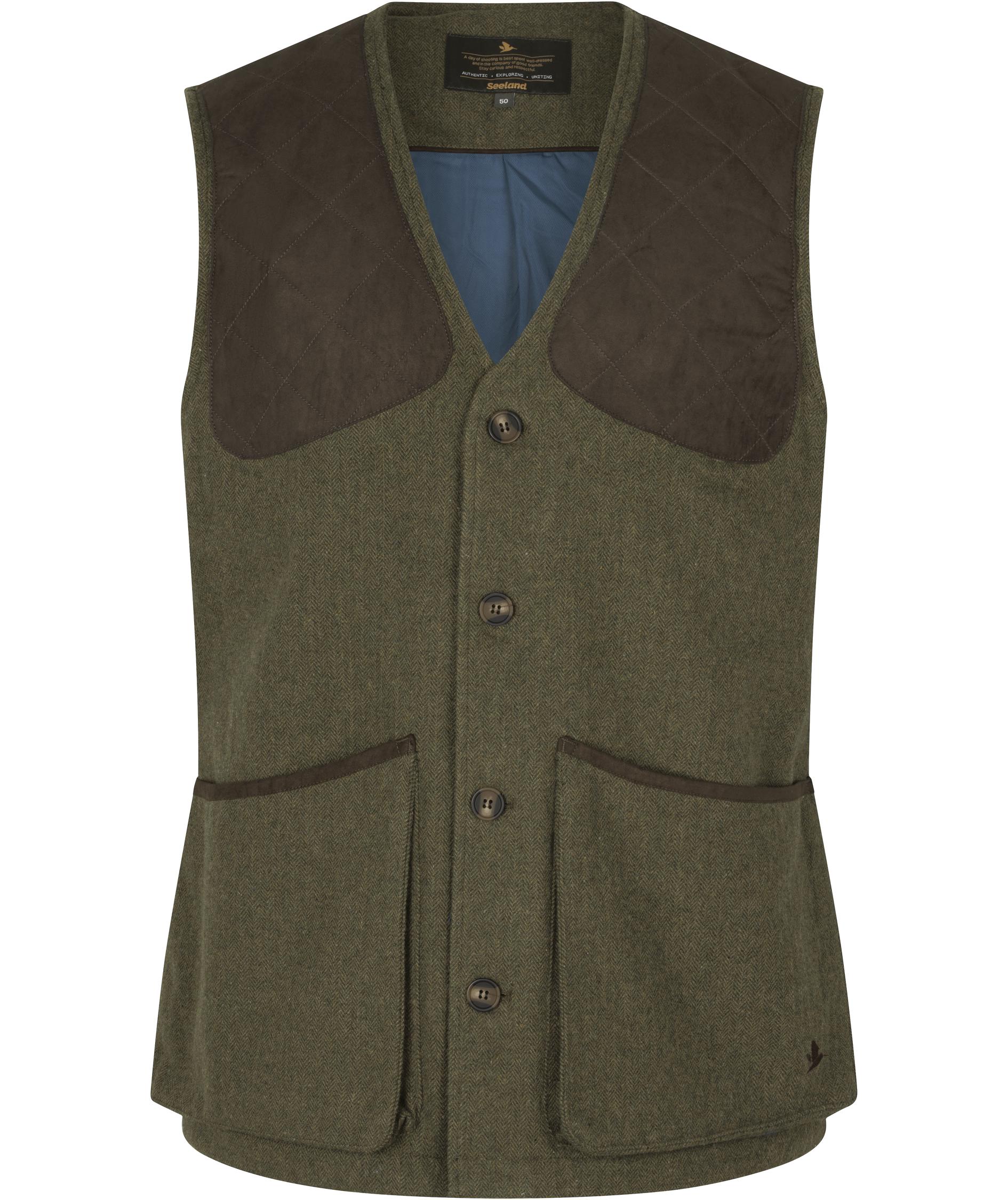 Seeland Hillside Weste mit Wolle, Moss green