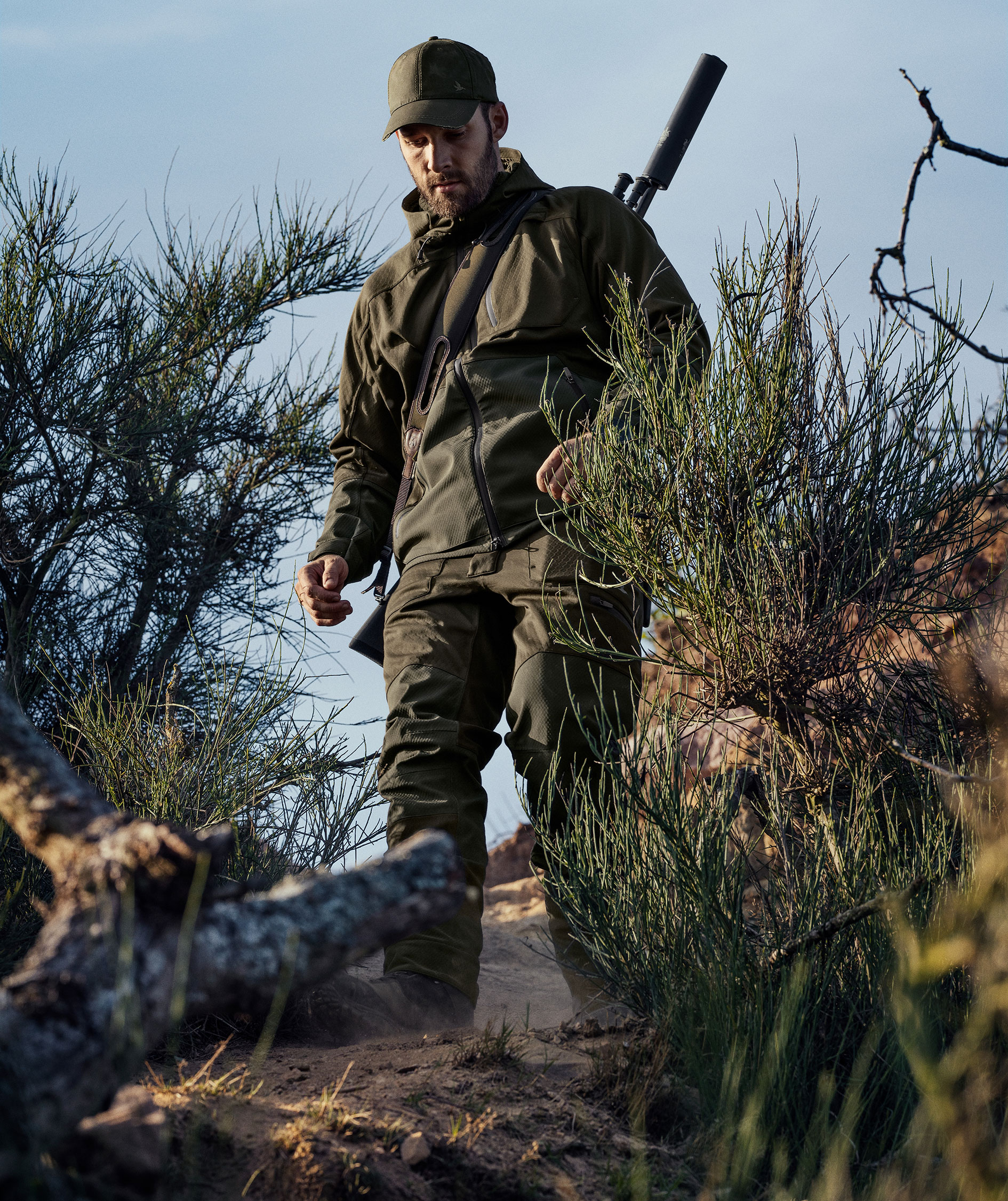 Seeland Hawker Shell II softshelljakke, Pine green, large image number 8