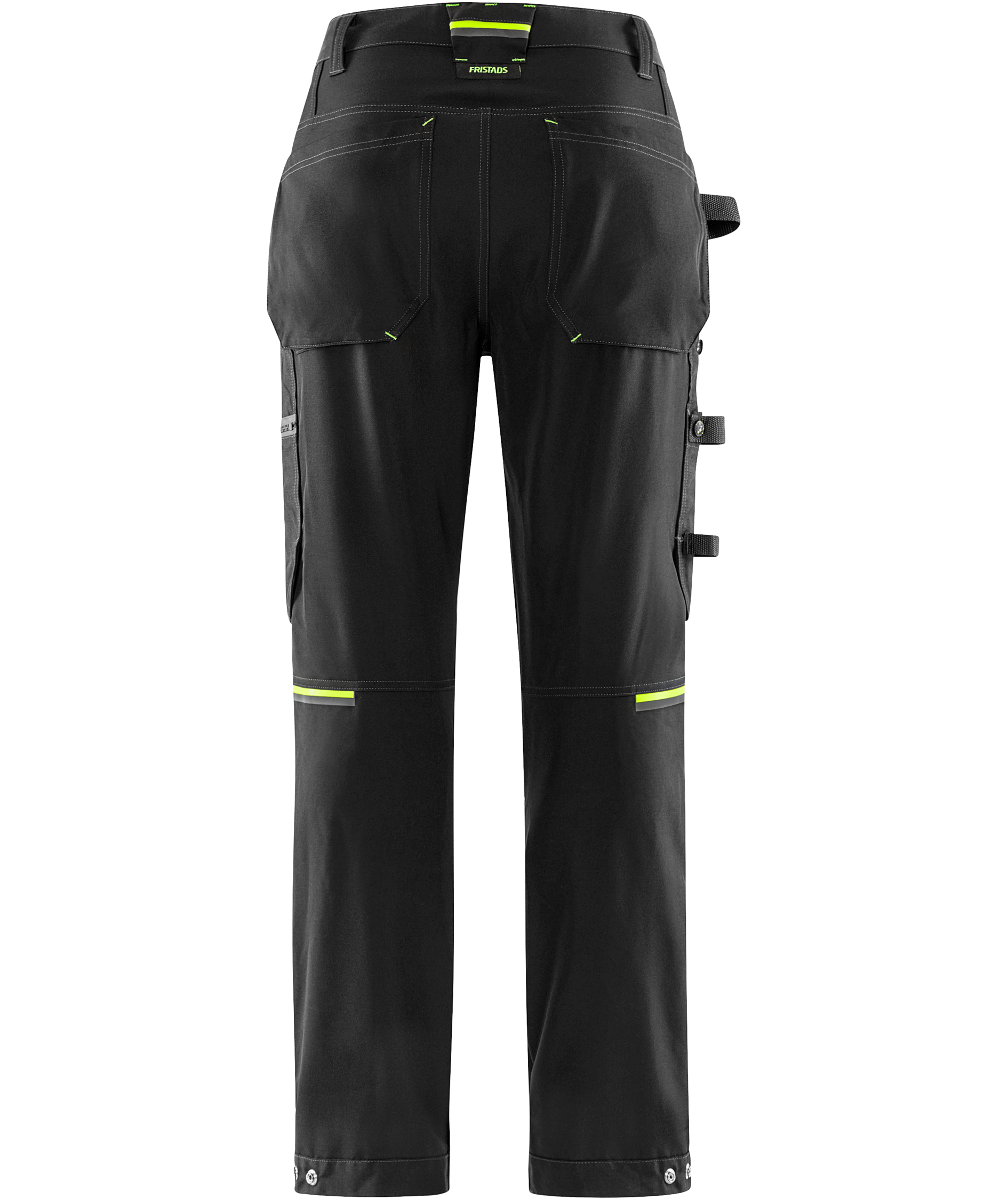 Fristads Flex arbetsbyxa 2802 GHST full stretch dam, Svart, large image number 3