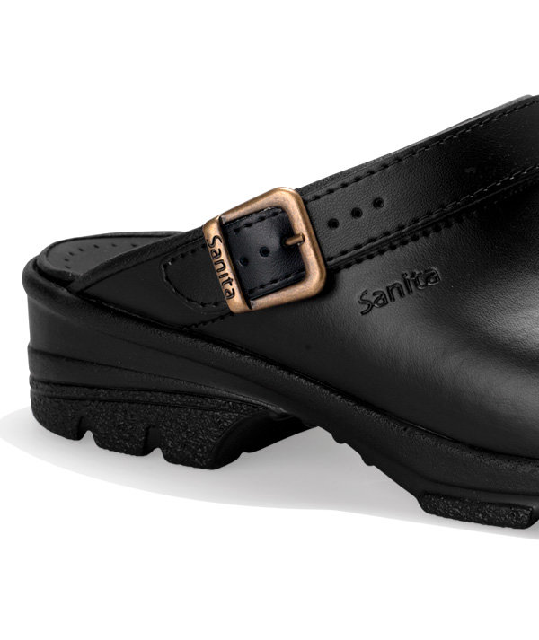 Sanita San Duty Sicherheitsclogs mit Fersenriemen SB, Schwarz, large image number 2
