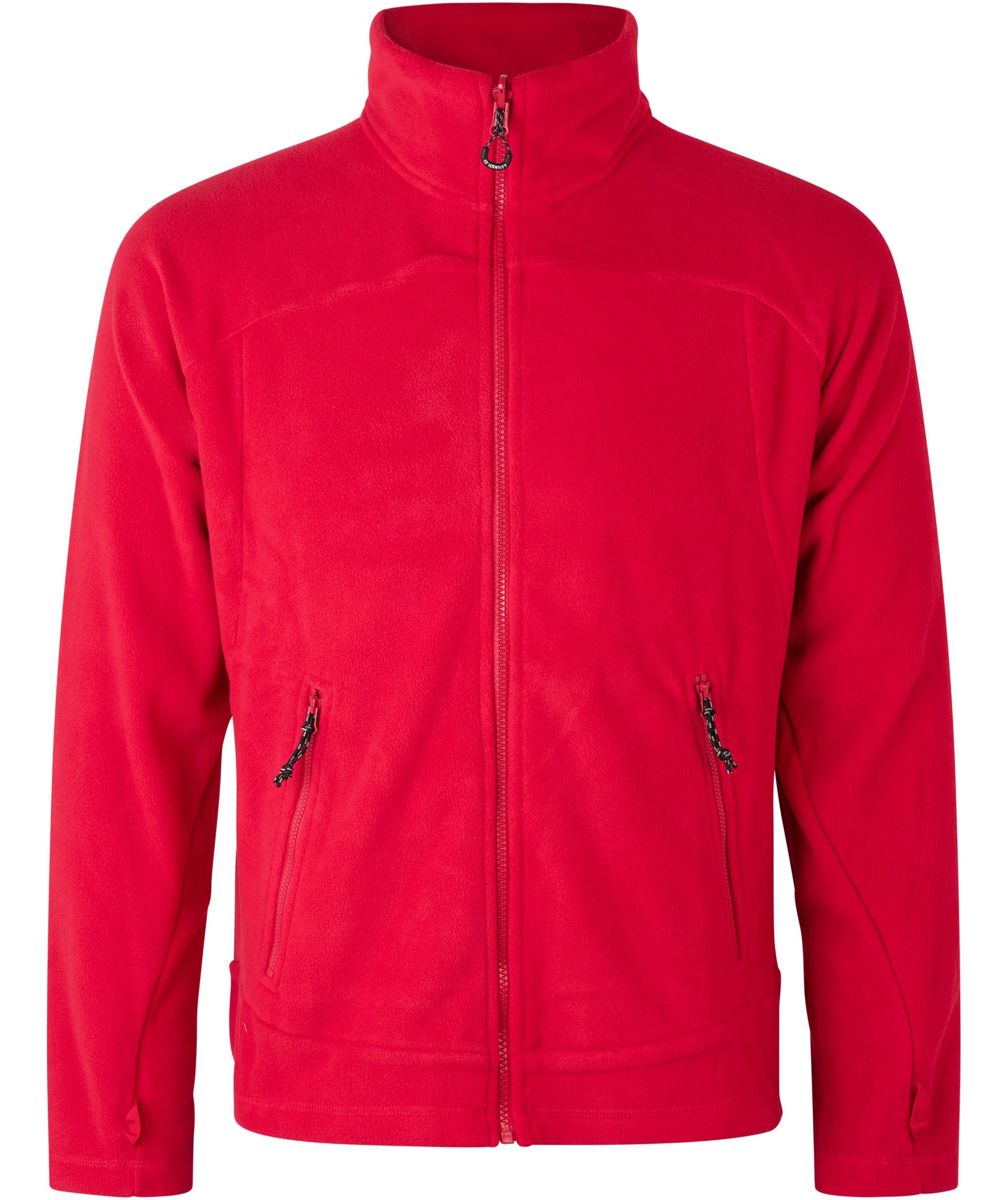 ID Zip'n'mix Active fleece cardigan, R&oslash;d
