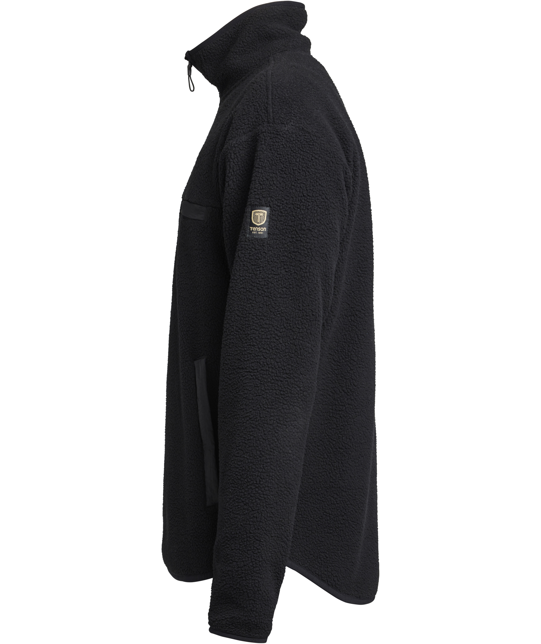 Tenson Yoke Faserpelz Halfzip, Black, large image number 4