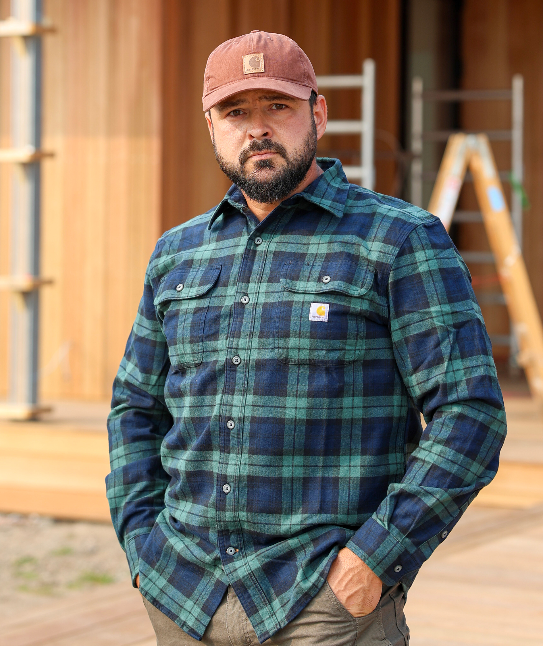 Carhartt flanellskjorta, Frosted Balsam
