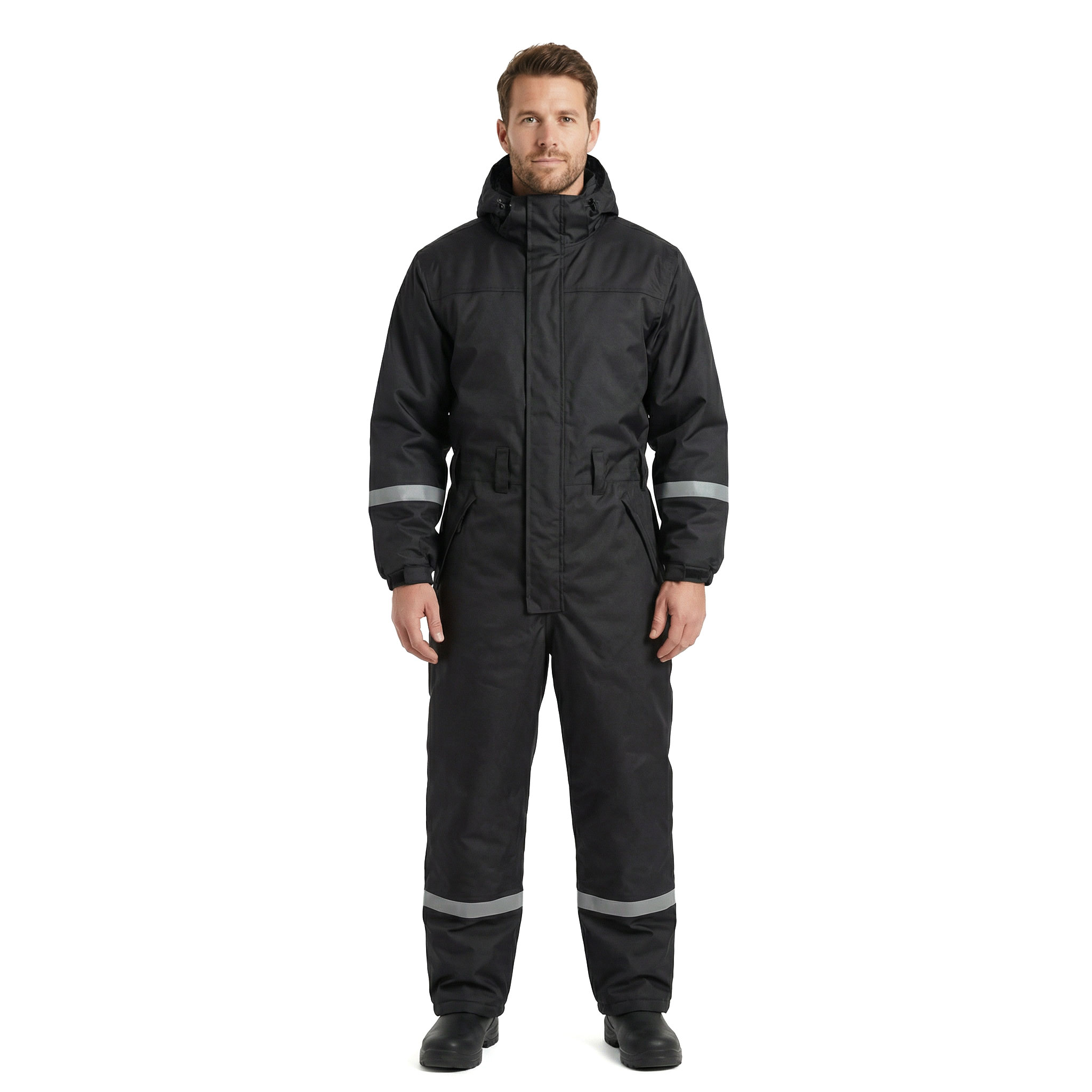 Westborn Basic thermal coveralls, Black