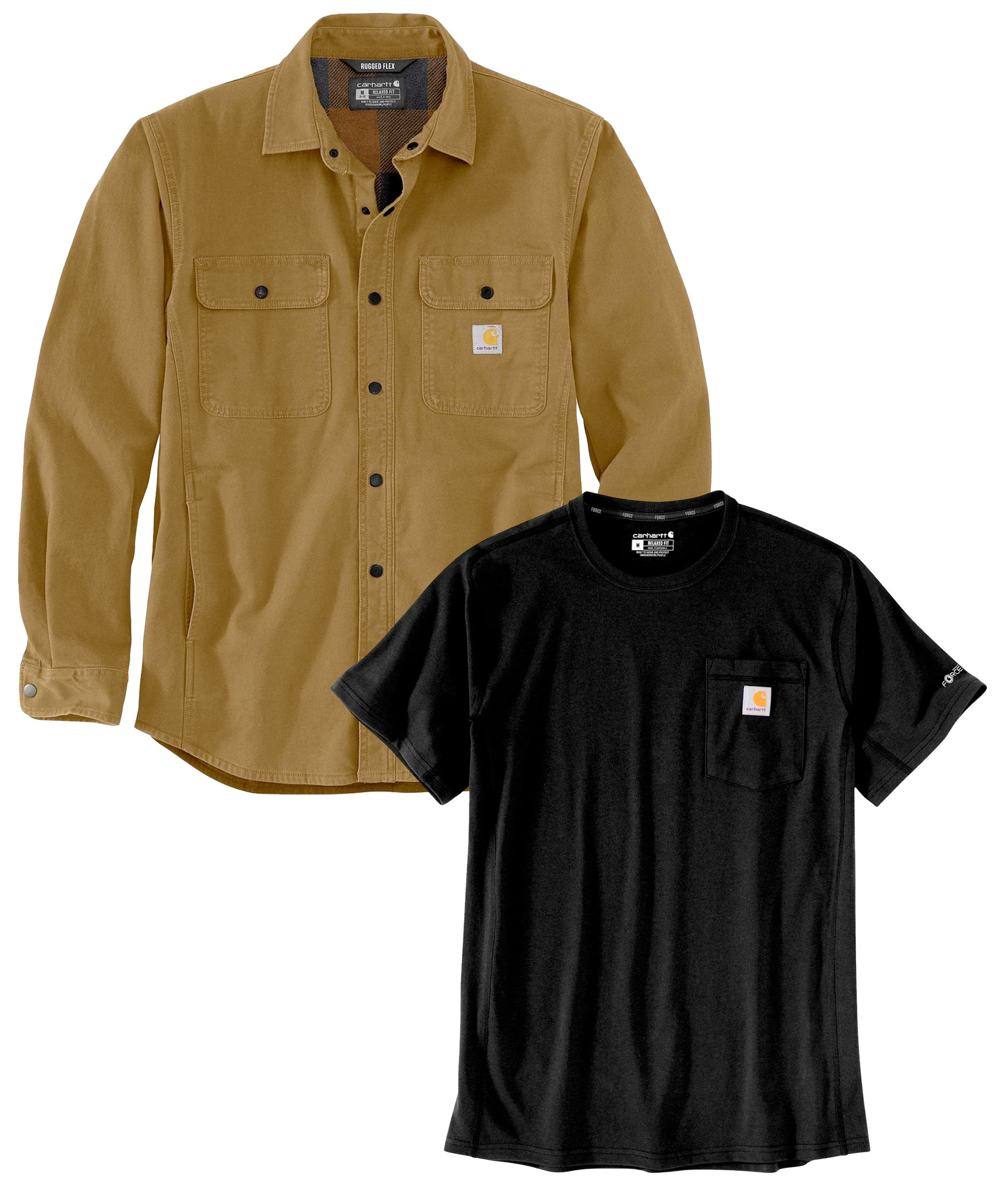 Carhartt skjortjacka og T-shirt