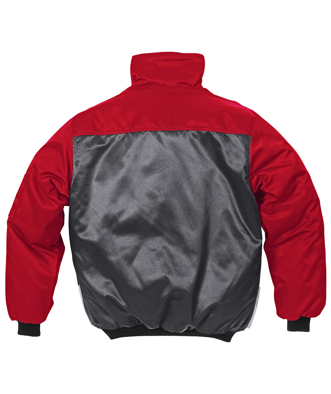 Kansas Icon pilotjakke, Gr&aring;/R&oslash;d