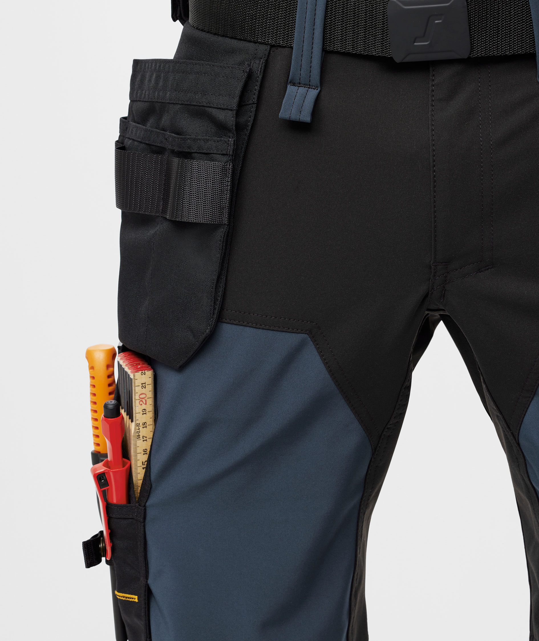 Snickers AllroundWork h&aring;ndverkershorts 6175 full stretch, Navy/black, large image number 10