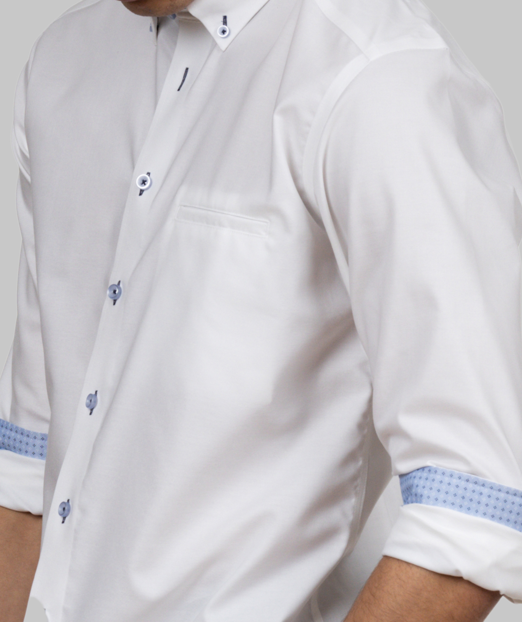 J. Harvest & Frost Red Bow 121 slim fit shirt, White, large image number 5