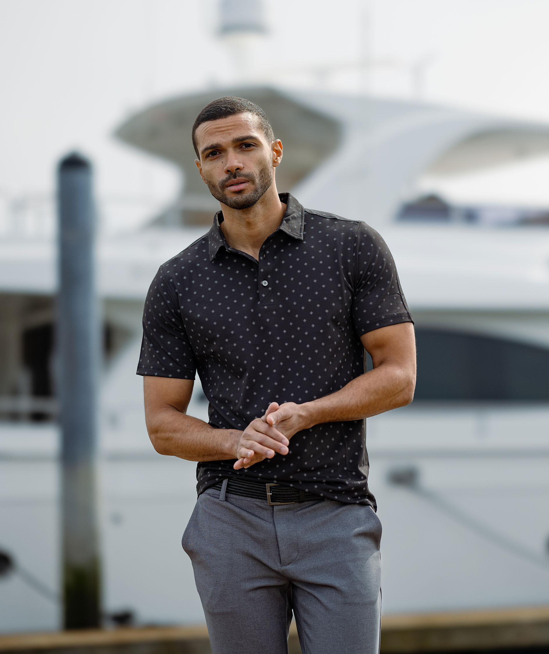 Cutter & Buck Virtue Eco polo T-shirt, Black, large image number 1