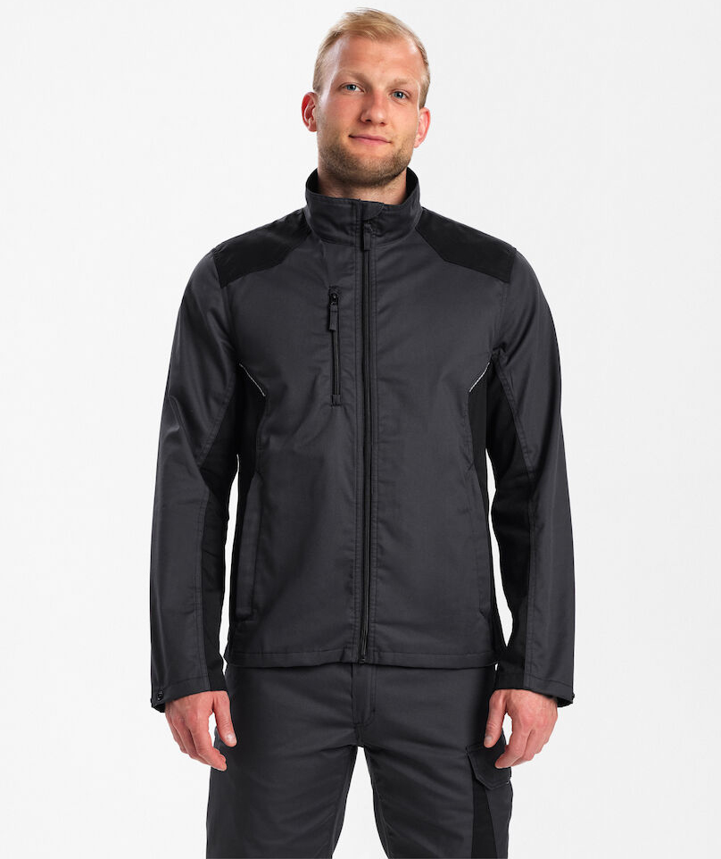 Engel Venture arbeidsjakke, Antrasittgr&aring;/Svart