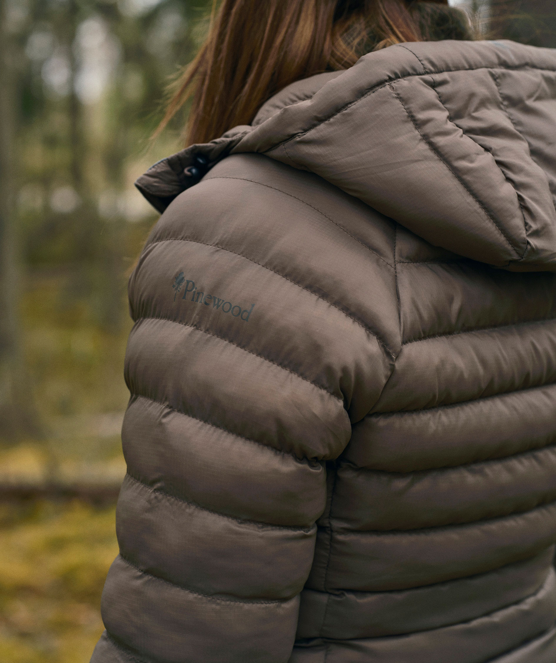 Pinewood&nbsp;Abisko Insulation vatteret damejakke, Dark Mole Brown, large image number 5