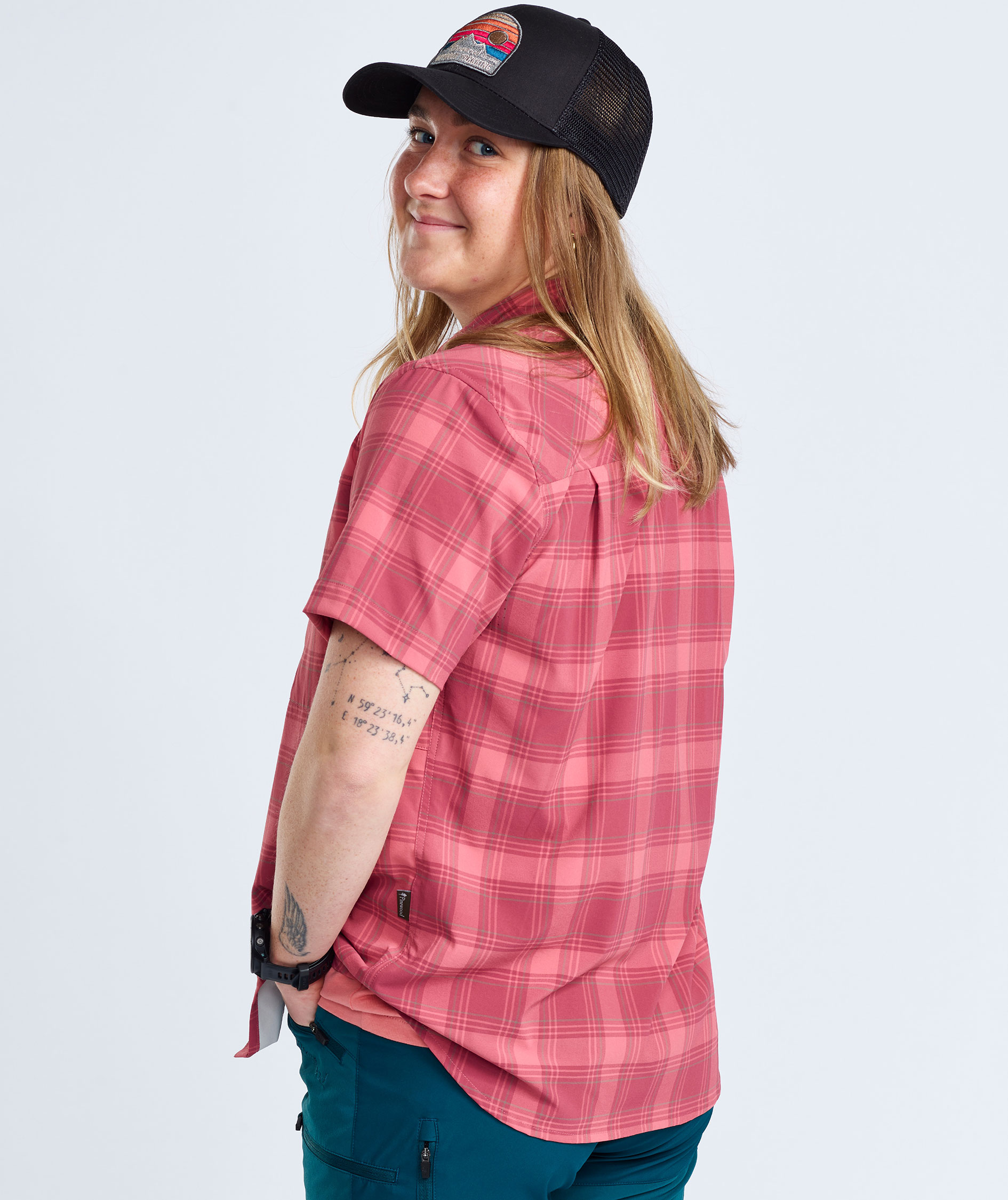 Pinewood Abisko Trekking kort&aelig;rmet dameskjorte, 3537, large image number 3