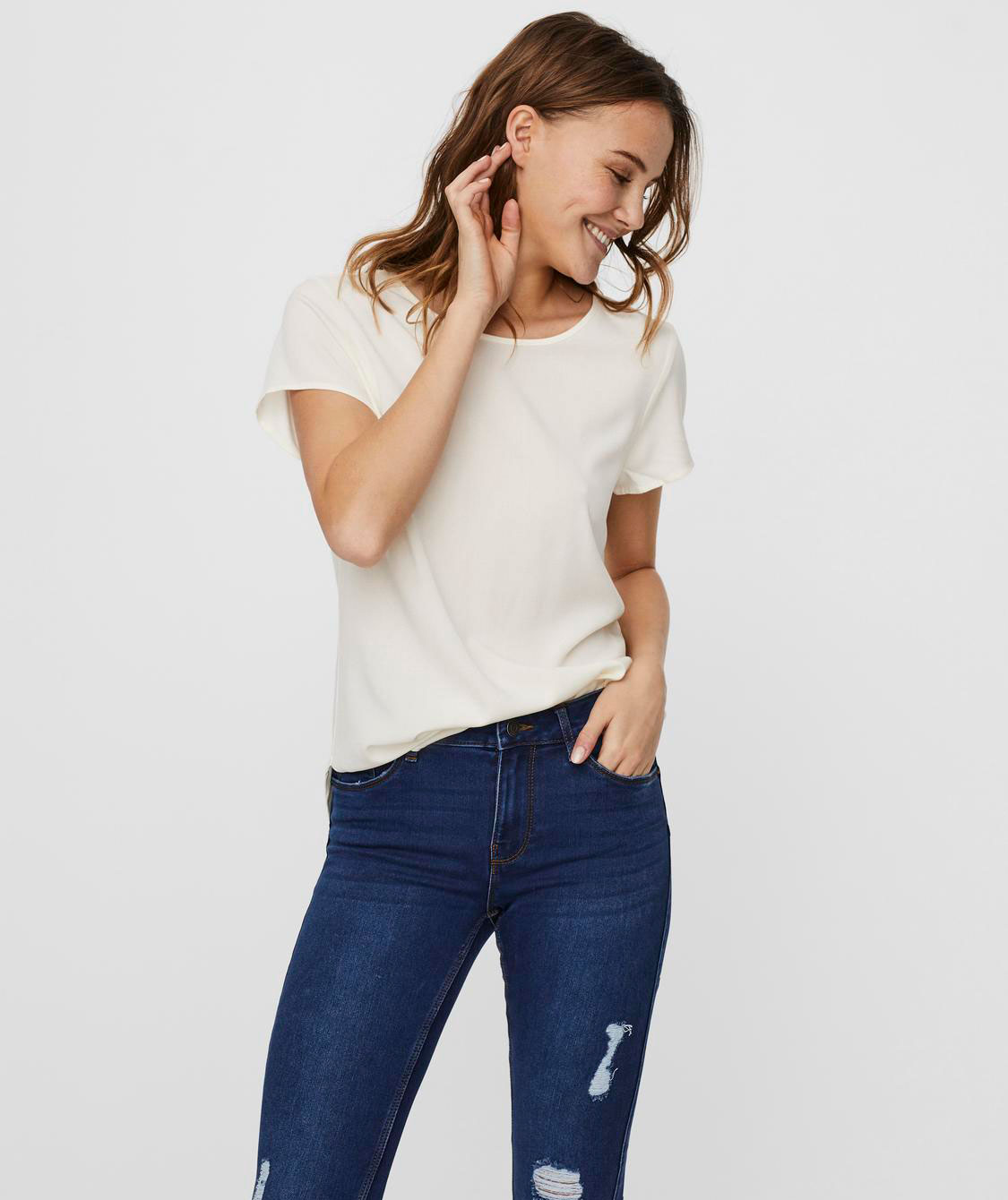 Vero Moda VMBECCA women's blouse, Snow White, large image number 4