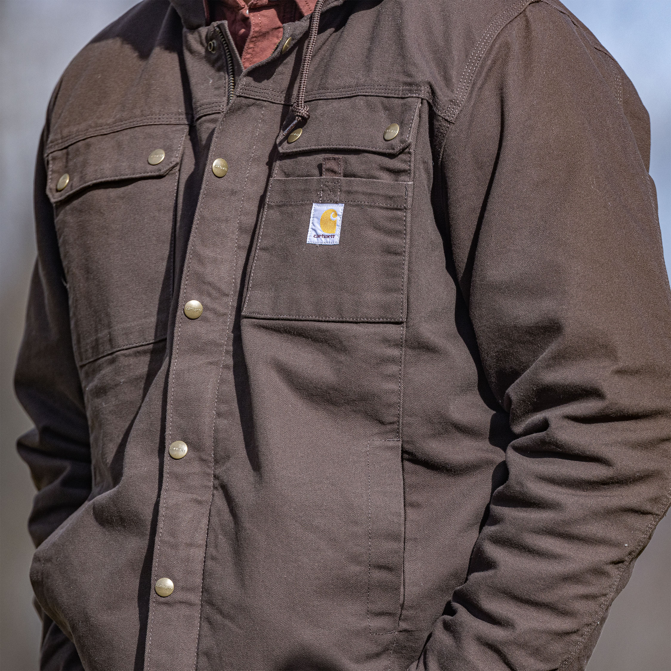Carhartt Bartlett jacka, Dark brown, large image number 2