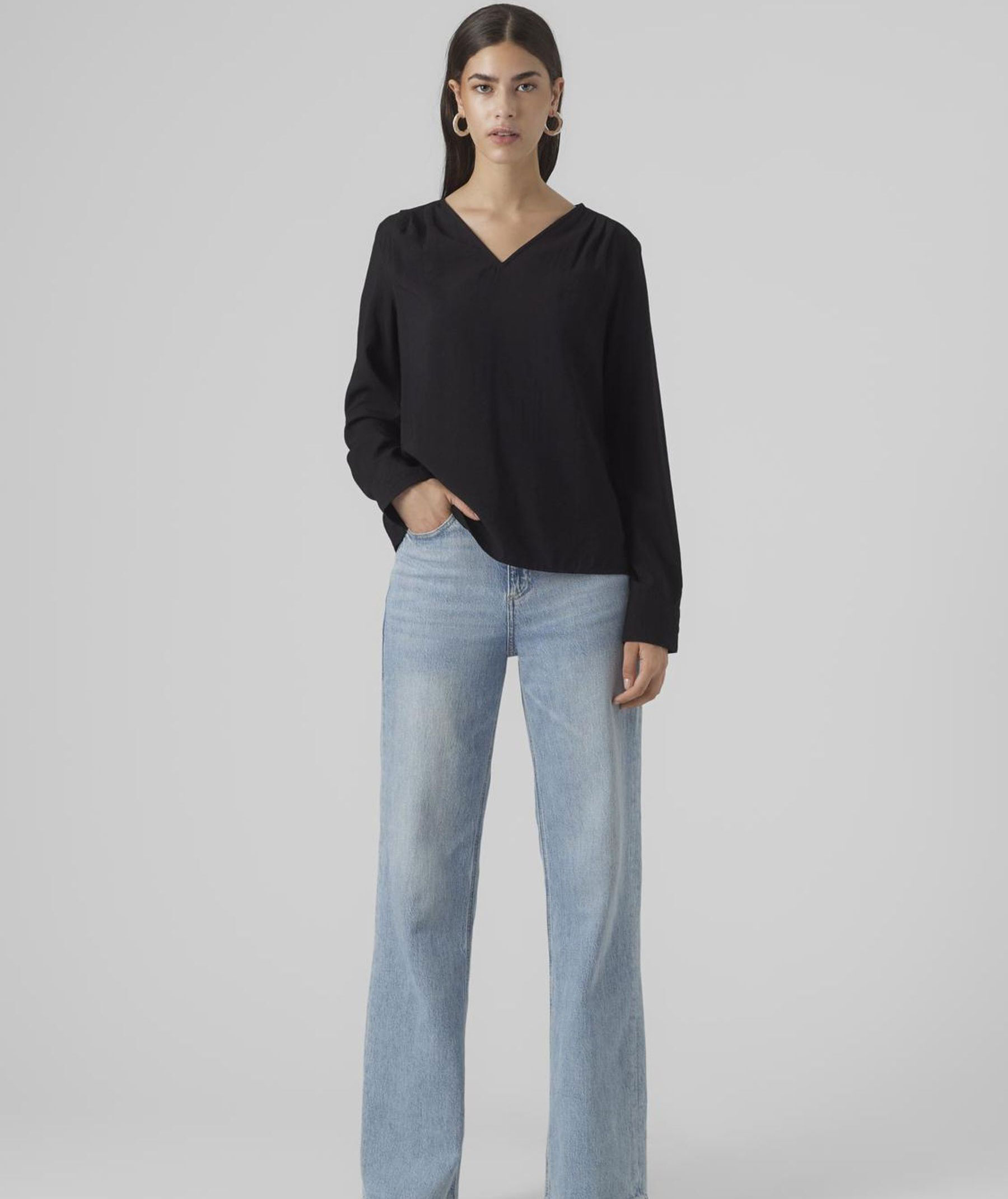 Vero Moda VMLENA blus dam, Black