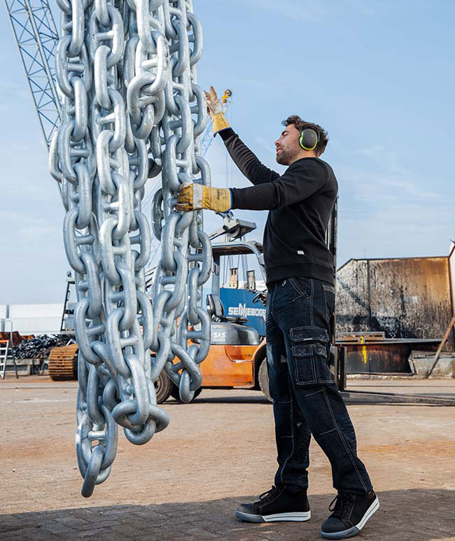 Brams Willem servicebyxa, Denim, large image number 5