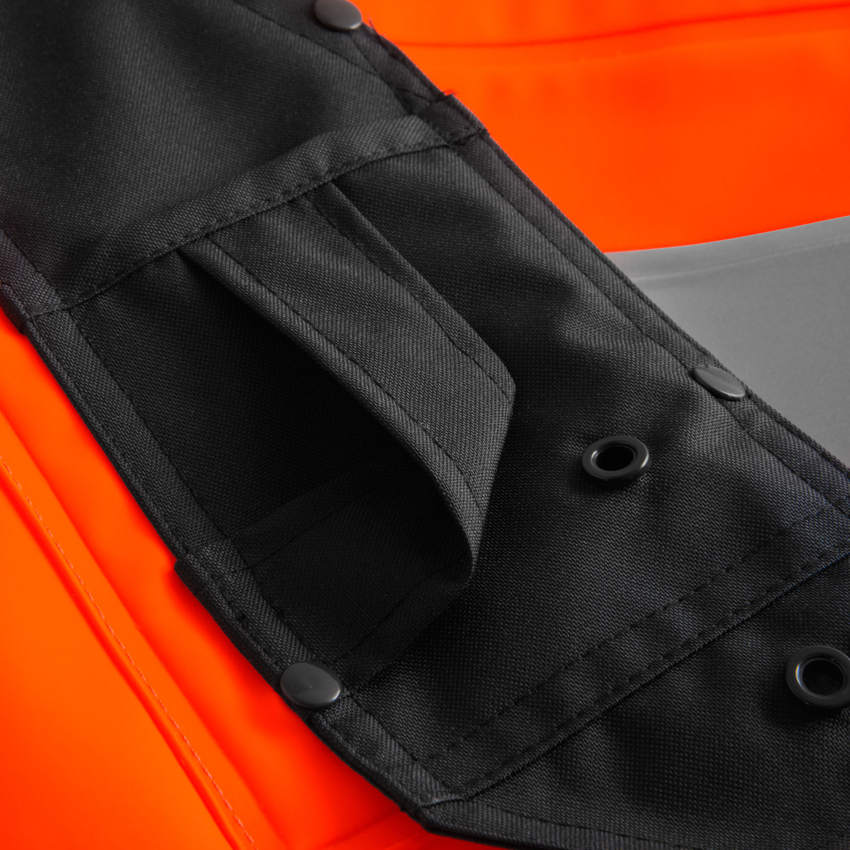 Lyngs&oslash;e PU/PVC Regenhose, Hi-vis Orange/Marine, large image number 3