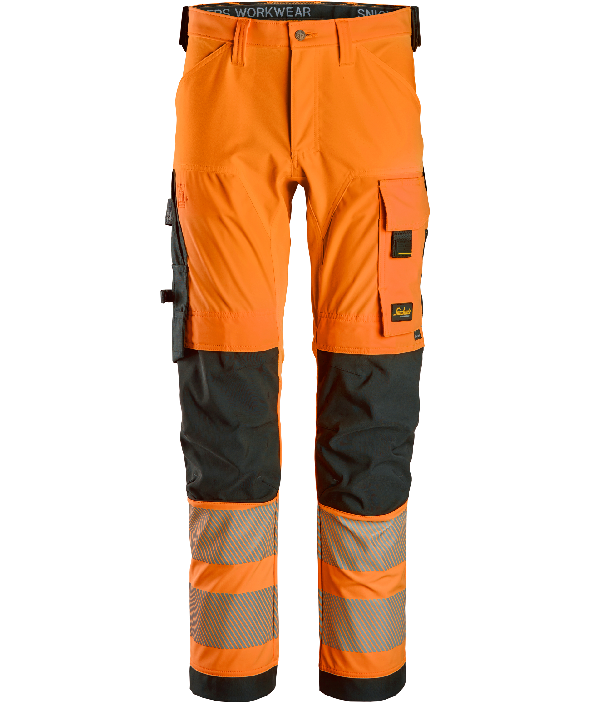 Snickers arbejdsbukser 6336 full stretch, Hi-Vis Orange/Sort, Hi-Vis Orange/Sort, swatch