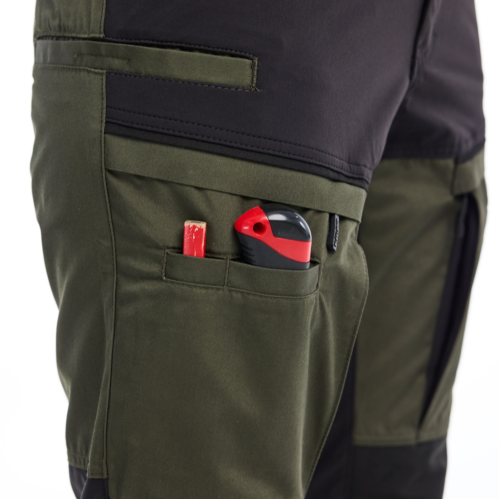 Bl&aring;kl&auml;der women's work trousers, Forest green/black, large image number 6