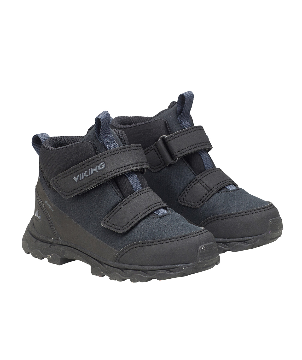 Viking Ask Mid F GTX boots for kids, Black/Charcoal, large image number 2