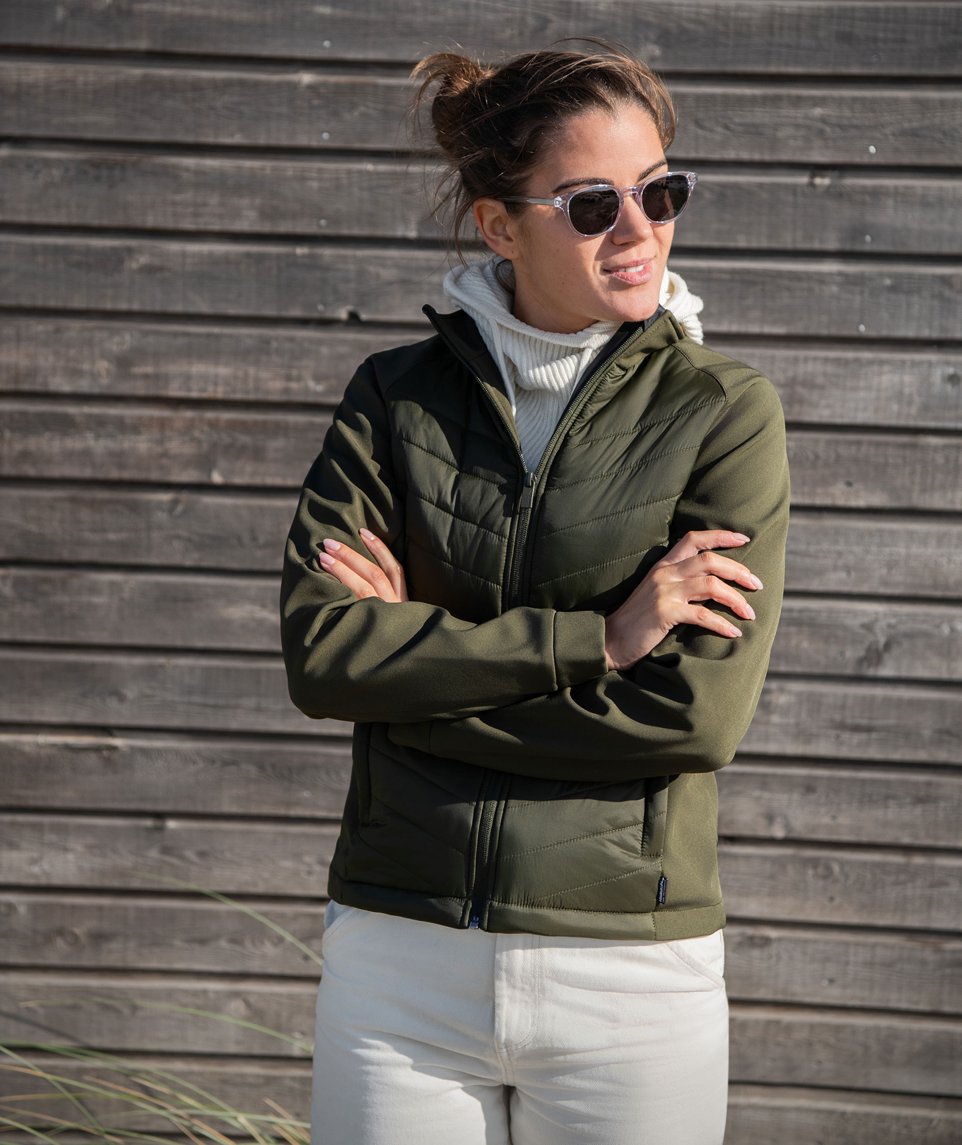 Nimbus Play Bloomsdale dame hybridjakke, Olivengr&oslash;n, large image number 1