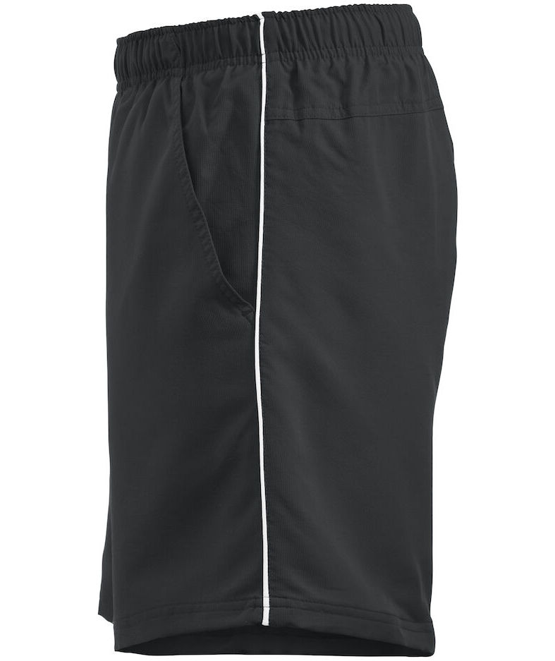 Clique Hollis sportsshorts, Sort/Hvid, large image number 3