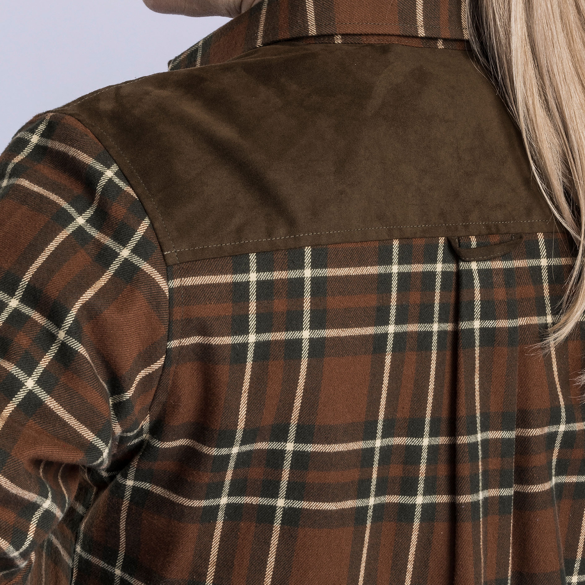 Pinewood Douglas dame flannelskjorte, Nougat/Beige, large image number 5