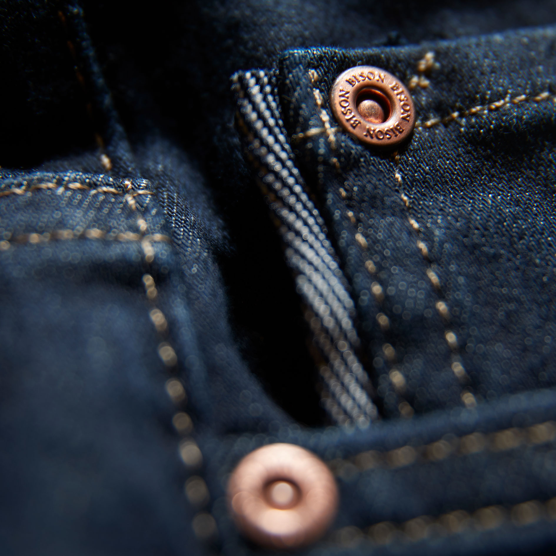 Bison Superflex jeans, Raw Navy, large image number 4