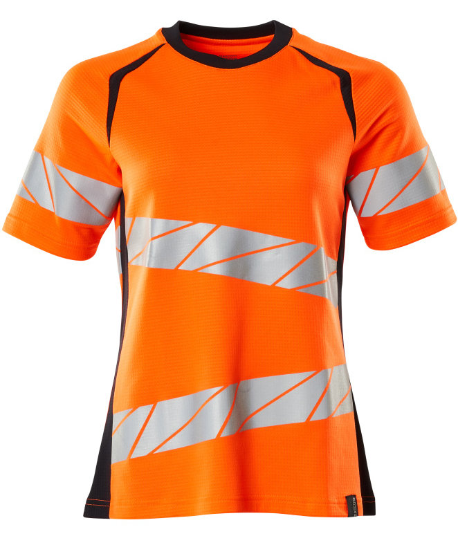 Mascot Accelerate Safe dame T-skjorte, Hi-vis Orange/M&oslash;rk Marine, Hi-vis Orange/M&oslash;rk Marine, swatch