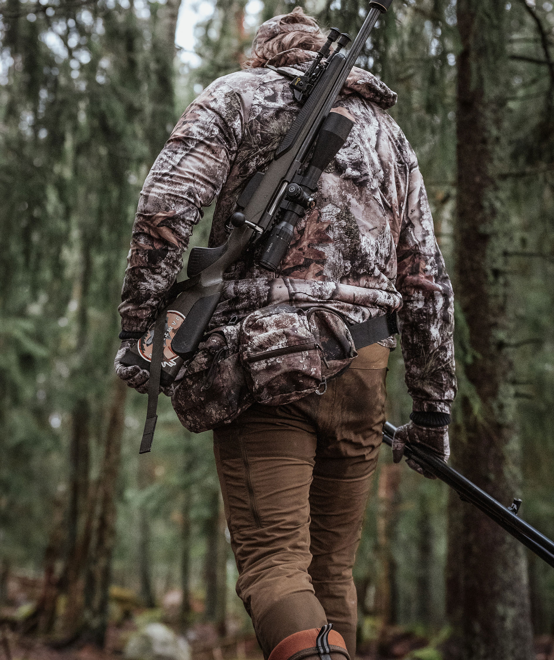 Pinewood Furudal Hunters hybrid stretch bukser, Olive green, large image number 3
