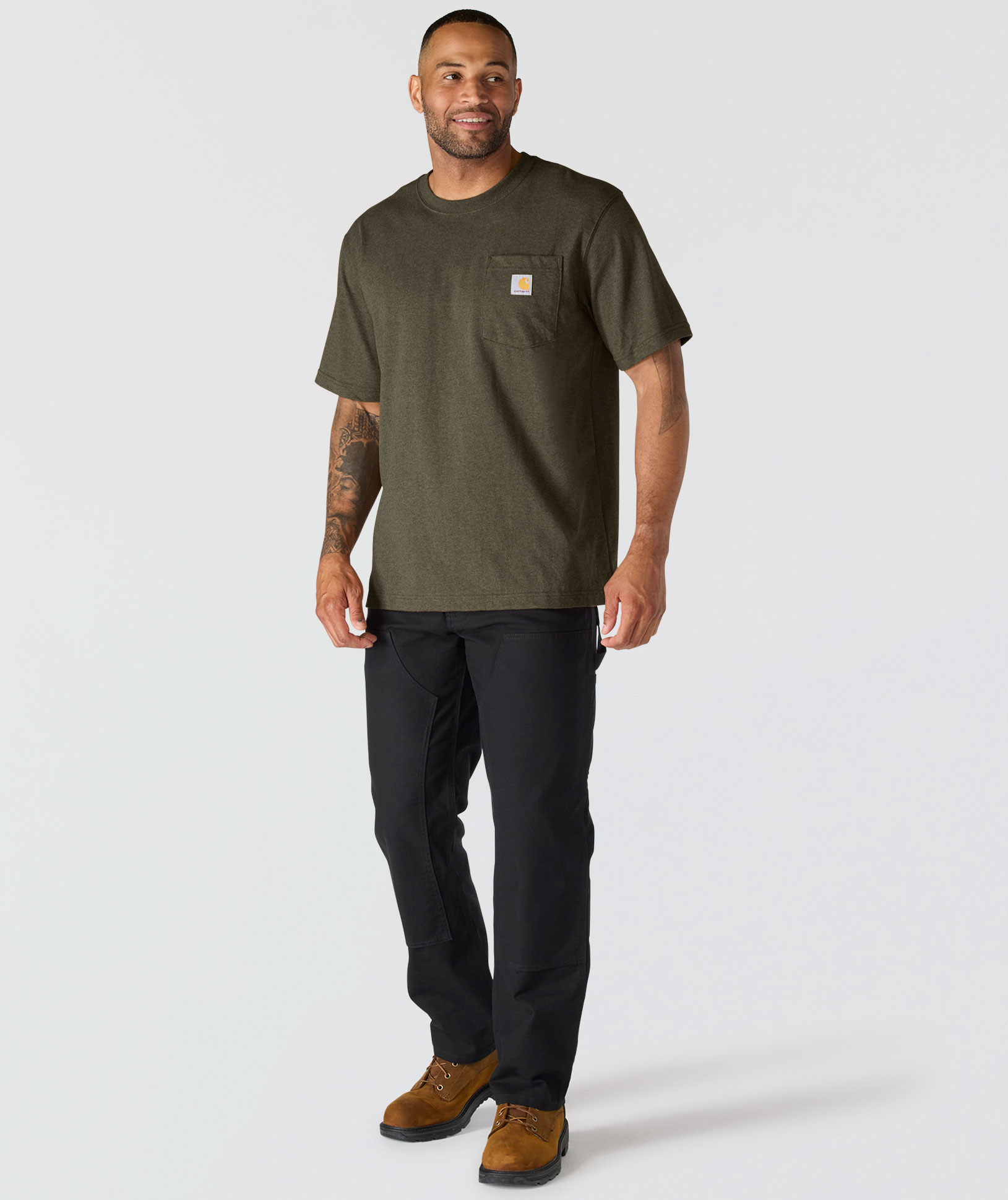 Carhartt Dearborn T-shirt, Burnished Logs Heather, large image number 4