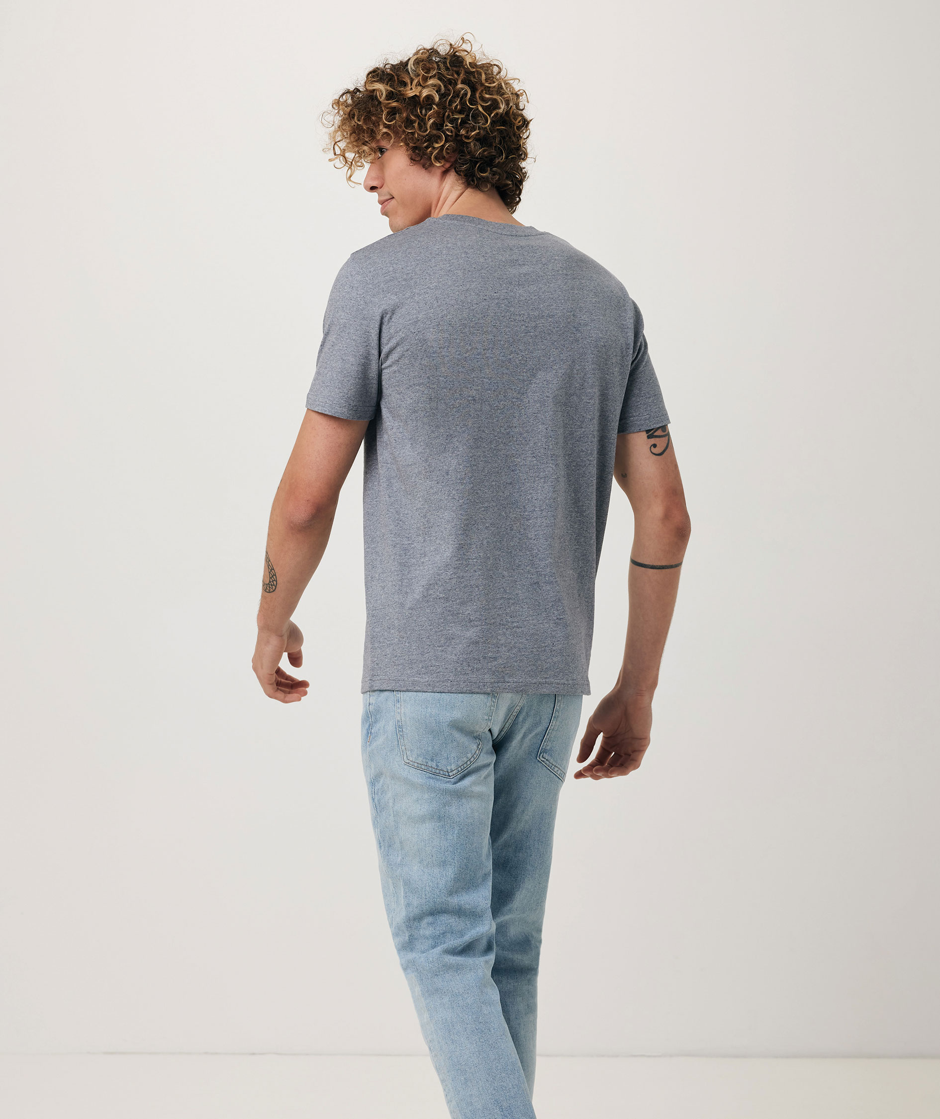 Iqoniq Brett T-shirt, Light Heather Navy, large image number 3