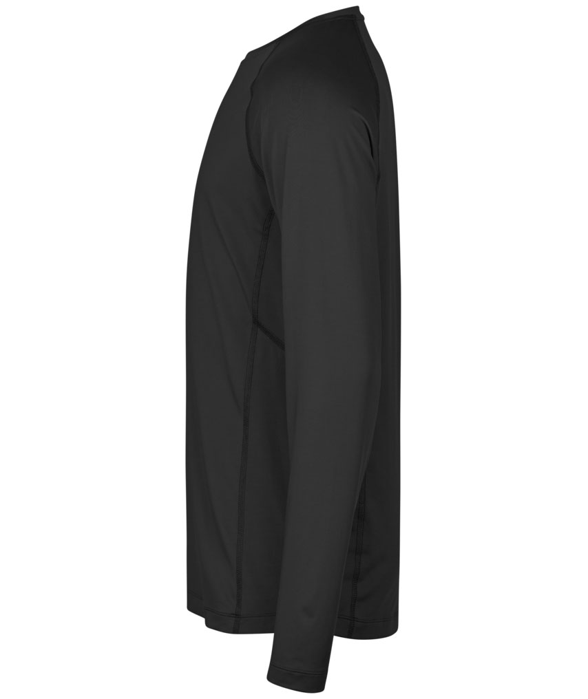 Tee Jays lang&aelig;rmet Cooldry T-shirt, Sort, large image number 3