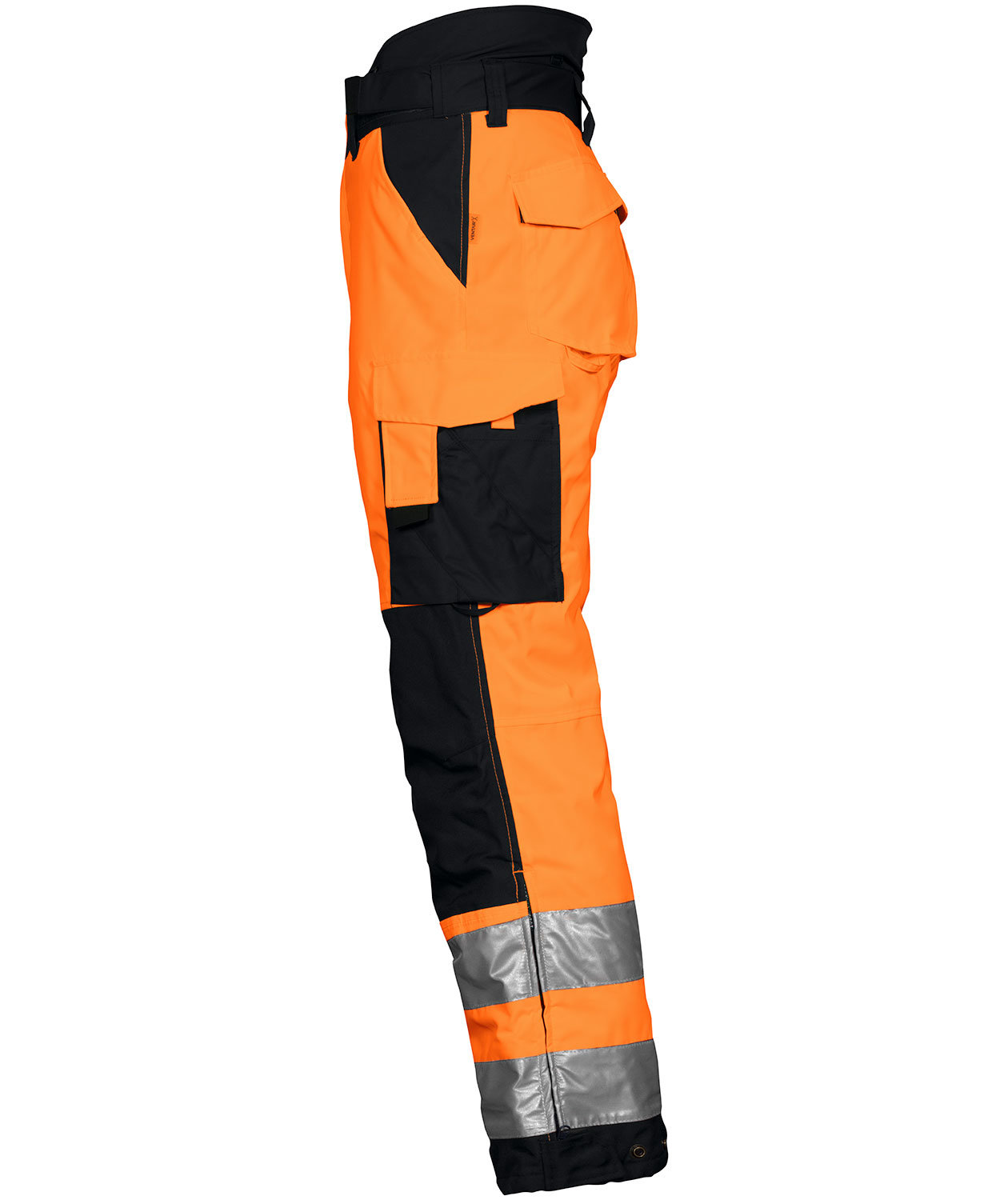 ProJob forede arbejdsbukser 6514, Hi-Vis Orange/Sort, large image number 3