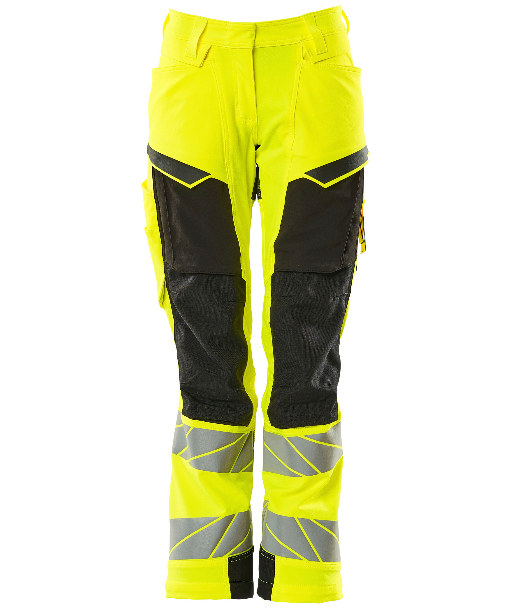 Mascot Accelerate Safe arbetsbyxa dam full stretch, Varsel Gul/Svart