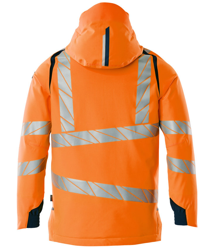 Mascot Accelerate Safe vinterjakke, Hi-Vis Orange/M&oslash;rk Petroleum, large image number 1